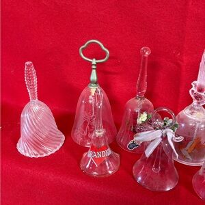 Elegant Glass Bell Collection/ 11 total
